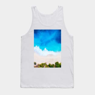 Seaside and wave #2. Sea foam. Aerial view Tank Top